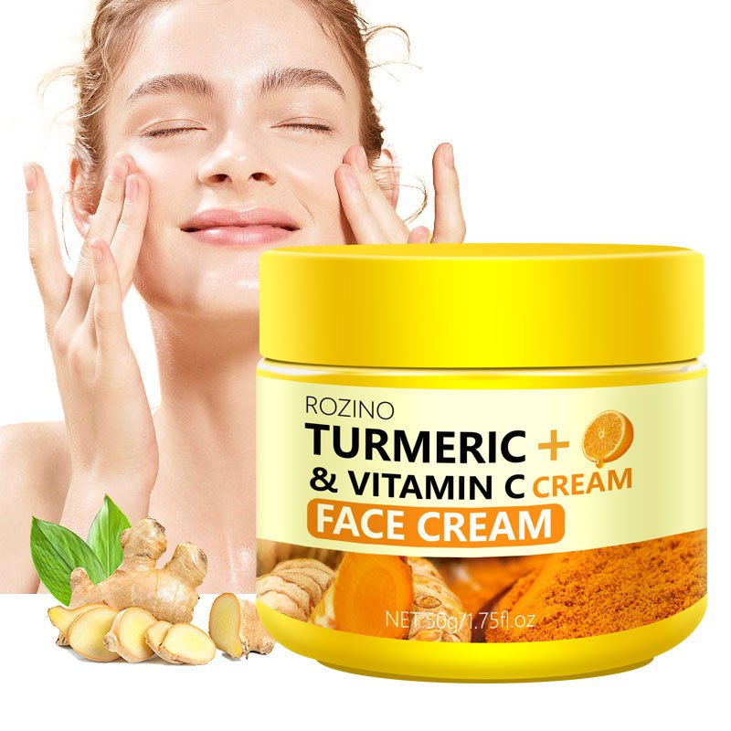 Turmeric Soothing Moisturizing Cream, Hydrating and Oil Control Skin Care, Refreshing and Non-Sticky VC Lotion