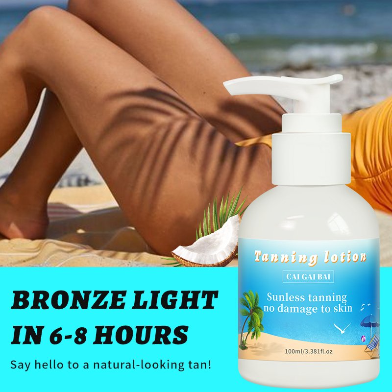 Private Label Sunless Self Tan Gradual Facial Lotion Natural Face Bronzer Tanning Lotion OEM/ODM Gradual Tan Face Cream