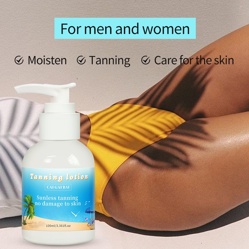 Private Label Sunless Self Tan Gradual Facial Lotion Natural Face Bronzer Tanning Lotion OEM/ODM Gradual Tan Face Cream