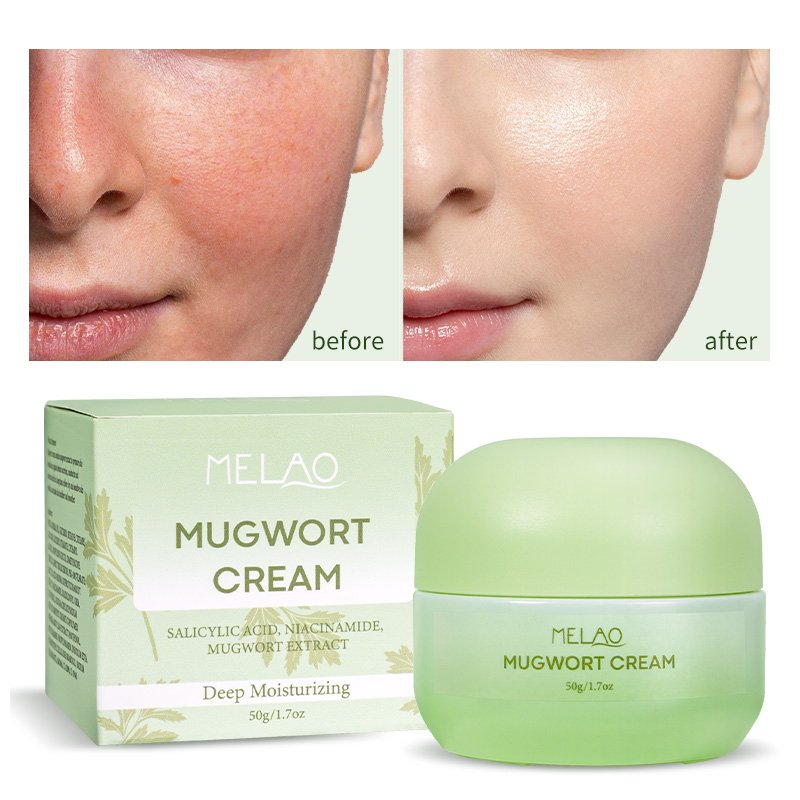 Custom Logo Skin Care Mugwort Calming Sensitive Skin Redness Relief Anti Aging Wrinkle Brightening Moisturizing Face Cream