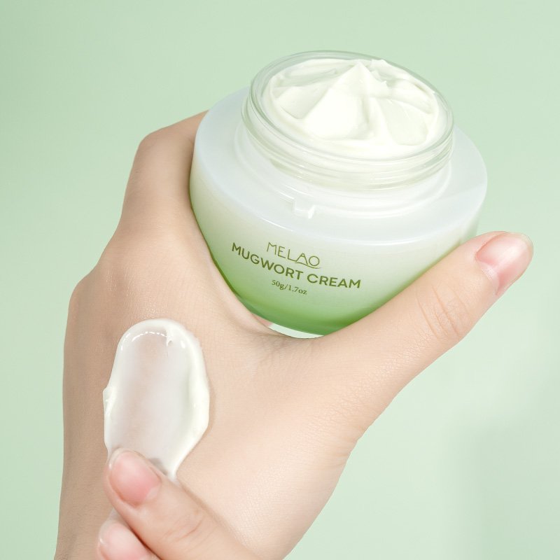 Custom Logo Skin Care Mugwort Calming Sensitive Skin Redness Relief Anti Aging Wrinkle Brightening Moisturizing Face Cream
