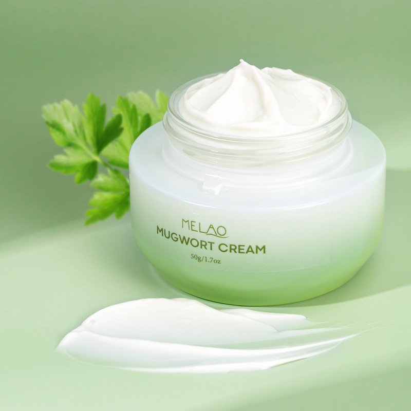Custom Logo Skin Care Mugwort Calming Sensitive Skin Redness Relief Anti Aging Wrinkle Brightening Moisturizing Face Cream