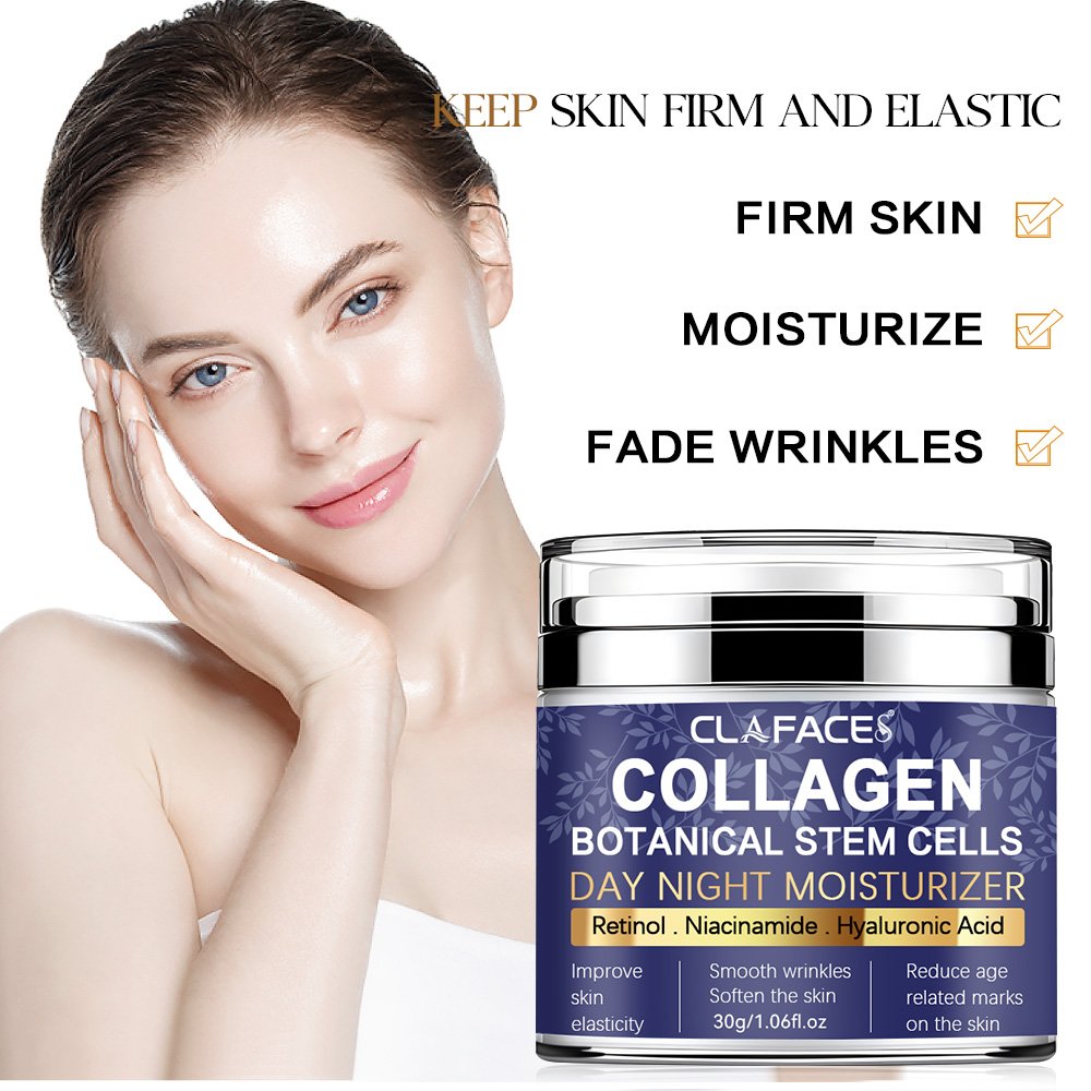 Customized logo woman collagen nicotinamide cream moisturizing anti-wrinkle anti-aging skin face cream
