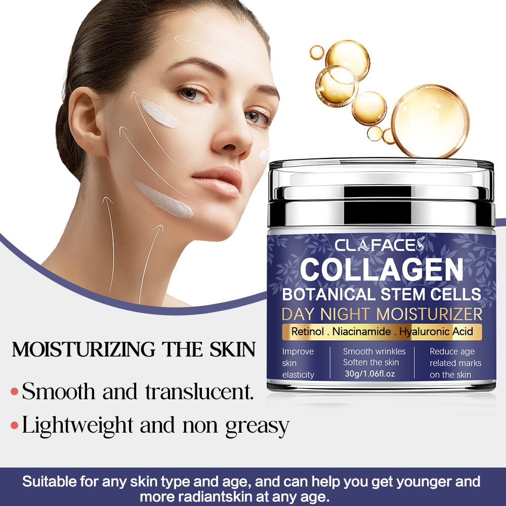 Customized logo woman collagen nicotinamide cream moisturizing anti-wrinkle anti-aging skin face cream