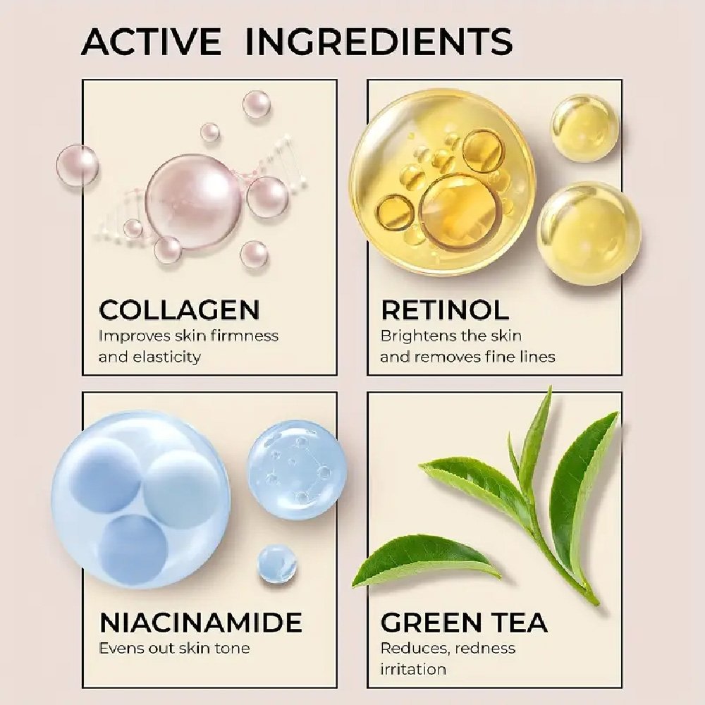 Customized logo woman collagen nicotinamide cream moisturizing anti-wrinkle anti-aging skin face cream
