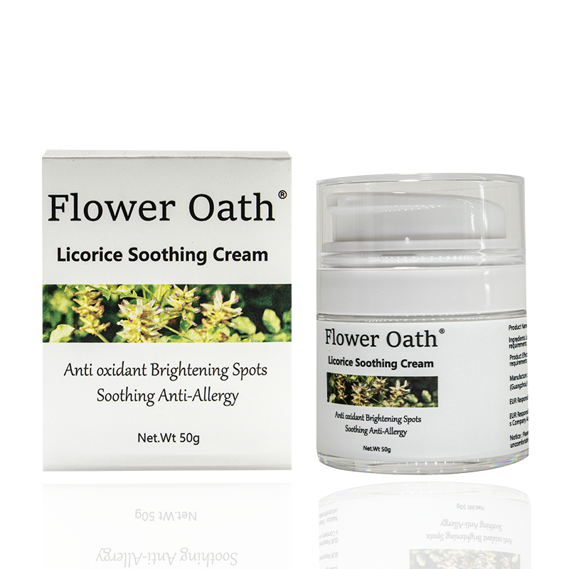 Wholesales Custom Dark Spot Removal Herbal Licorice Root Whitening Cream Lightening Whitening Freckle Face Cream