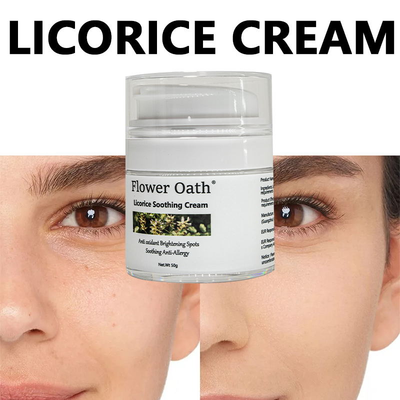Wholesales Custom Dark Spot Removal Herbal Licorice Root Whitening Cream Lightening Whitening Freckle Face Cream