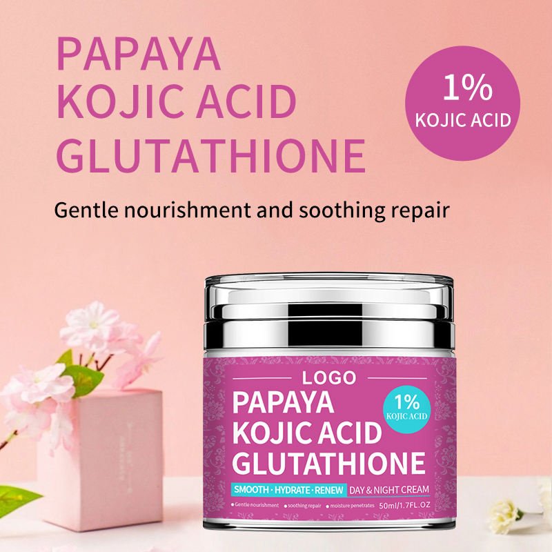 OEM Organic Kojic Acid Face Cream Lotion Dark Spot Remover Skin Lightening Whitening Antiaging Agent Bearberry Arbutin Cream