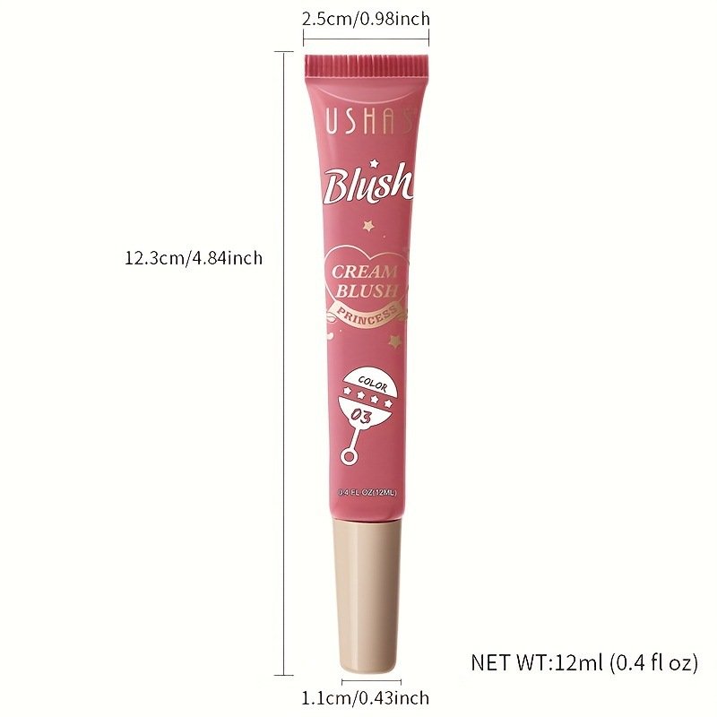 Silky Liquid Blush Cream Blush Matte Blush Liquid Contour Eyeshadow Lip Cheek Tint Eyes Makeup 12ml 4 Colours