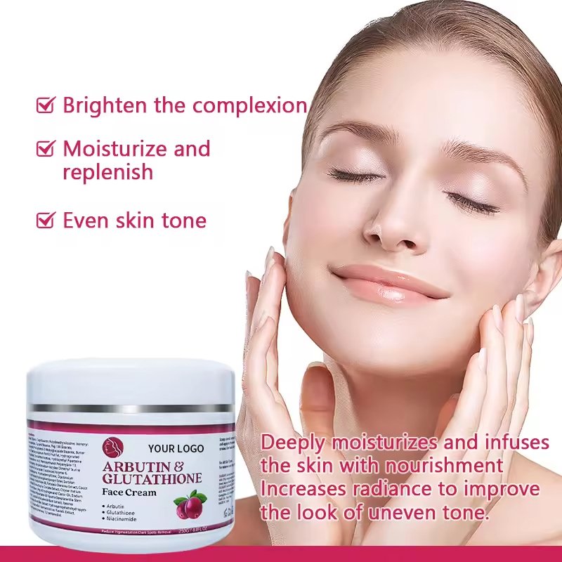 Arbutin & Glutathione Face Cream Whitening Bleaching Dark Spots Glowing And White Skin Body Care Set Creams Kojic Acid Cream