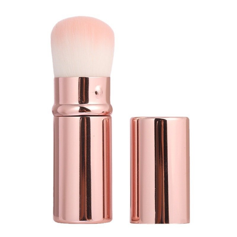 Retractable Makeup Kabuki Brush for All Face Makeup & Foundation for Liquid Cream and Powder Face Makeup With Aluminum Handle