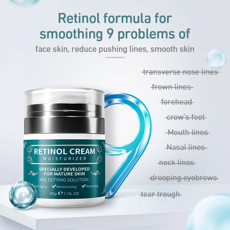 Hot Sale Oem Private Label Korean Retinol Face Cream Whitening Skin Collagen Moisturizer Night Retinol Cream