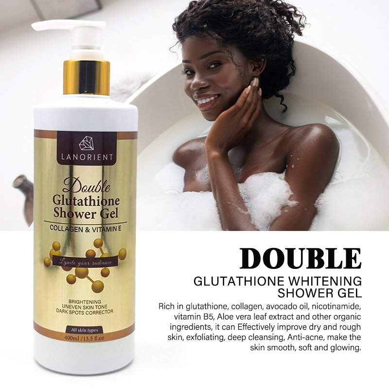 Manufacturer Bleaching Body Lotion Double-Glutathio Vitamin C serum Dark Spot Face Cream Soap Whitening Skin Care Set