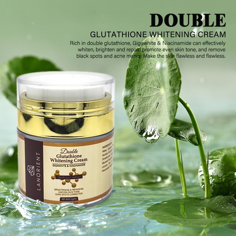 Manufacturer Bleaching Body Lotion Double-Glutathio Vitamin C serum Dark Spot Face Cream Soap Whitening Skin Care Set