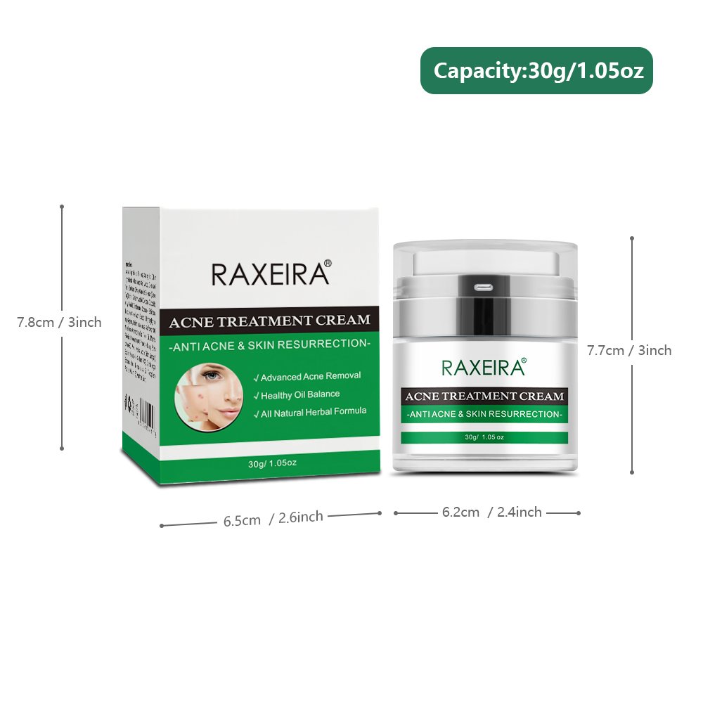 Private Label Organic Peppermint Aloe Vera Tea Tree Salicylic Acne Treatment Face Cream For Acne Treatment