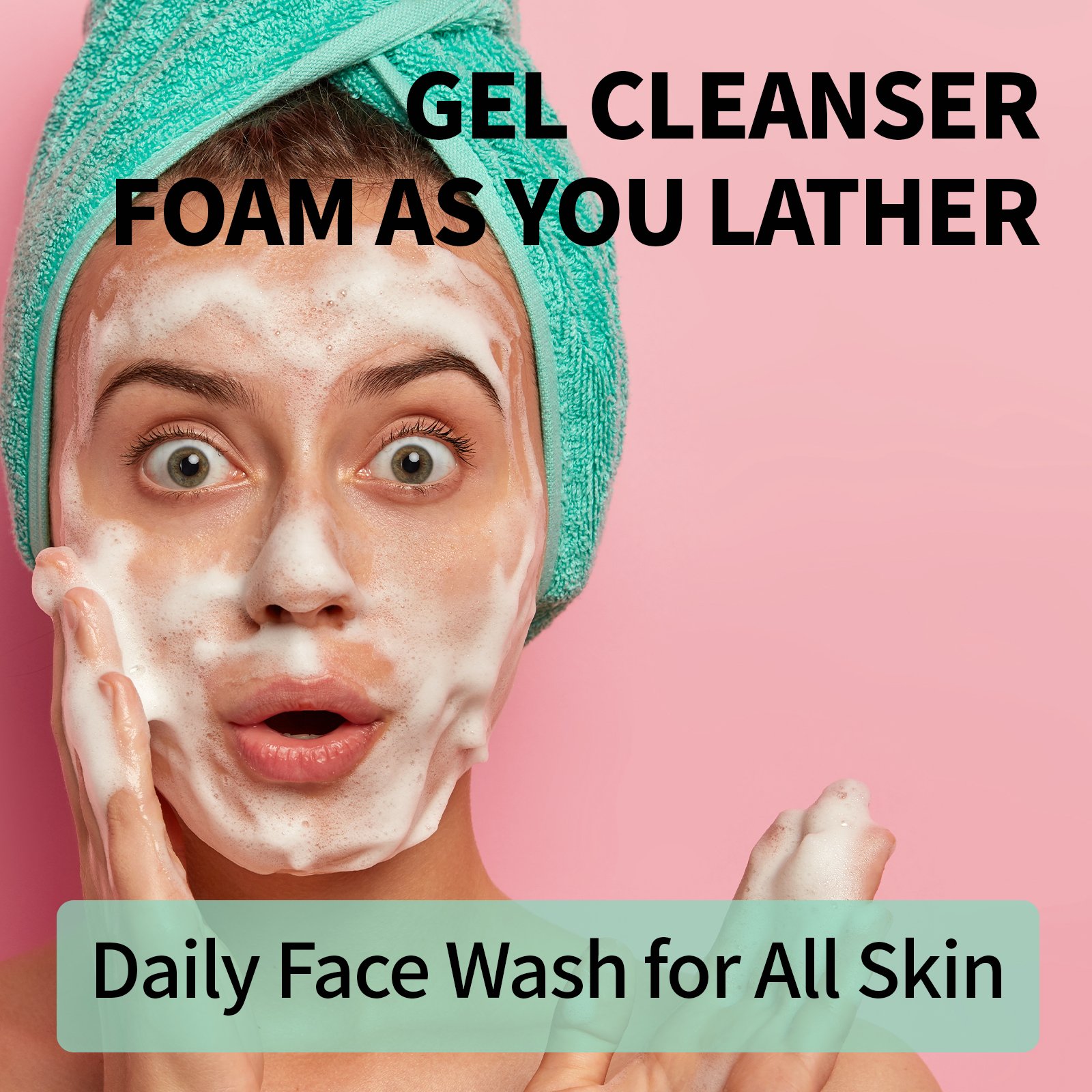 Woman Man Vegan Hydrating Whitening Cleansing Milk Foam Private Label Organic Skin Care Face Wash Facial Cleanser