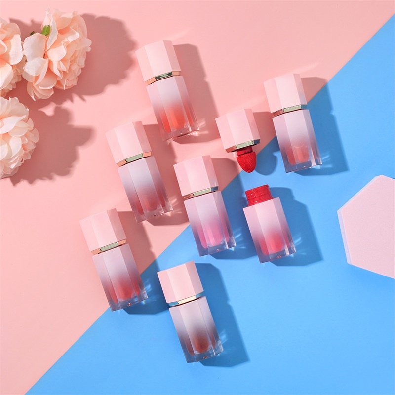 Wholesale Korean Lip Tint Oem And Cheek Cream Liquid Blush Private Label Face Makeup 7 Colors Liquid Blusher Pink Tube