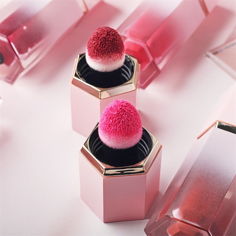 Wholesale Korean Lip Tint Oem And Cheek Cream Liquid Blush Private Label Face Makeup 7 Colors Liquid Blusher Pink Tube