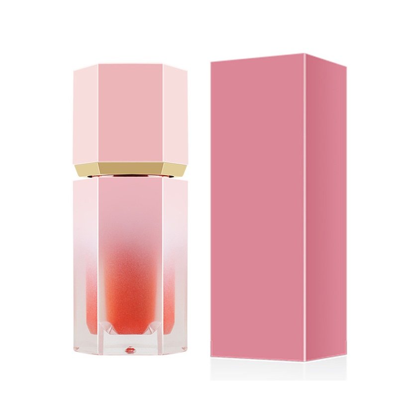 Wholesale Korean Lip Tint Oem And Cheek Cream Liquid Blush Private Label Face Makeup 7 Colors Liquid Blusher Pink Tube