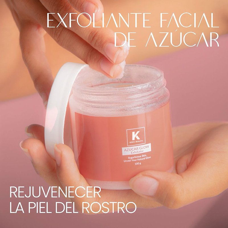 KOEC Face Scrub Azucar Glow Whitening Exfoliator sugarlious skin unveil Natural Skin Brighter and Rejuvenated Skin Wholesale