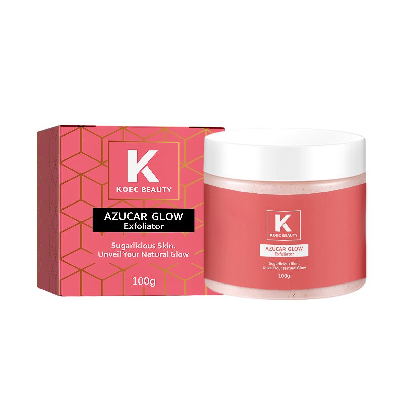 KOEC Face Scrub Azucar Glow Whitening Exfoliator sugarlious skin unveil Natural Skin Brighter and Rejuvenated Skin Wholesale