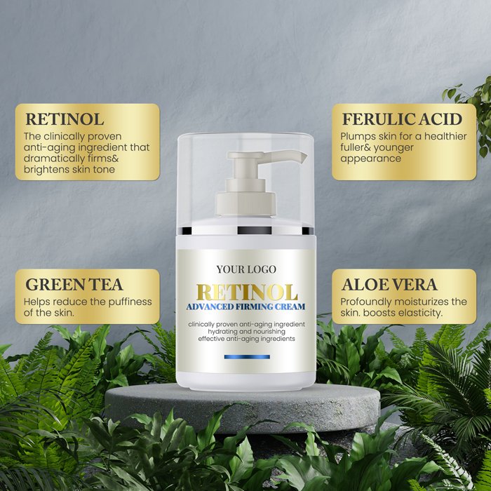 SEDEX AUDIT Private Label Firming Anti Wrinkle Turmeric Whitening Face Cream For Glowing Skin
