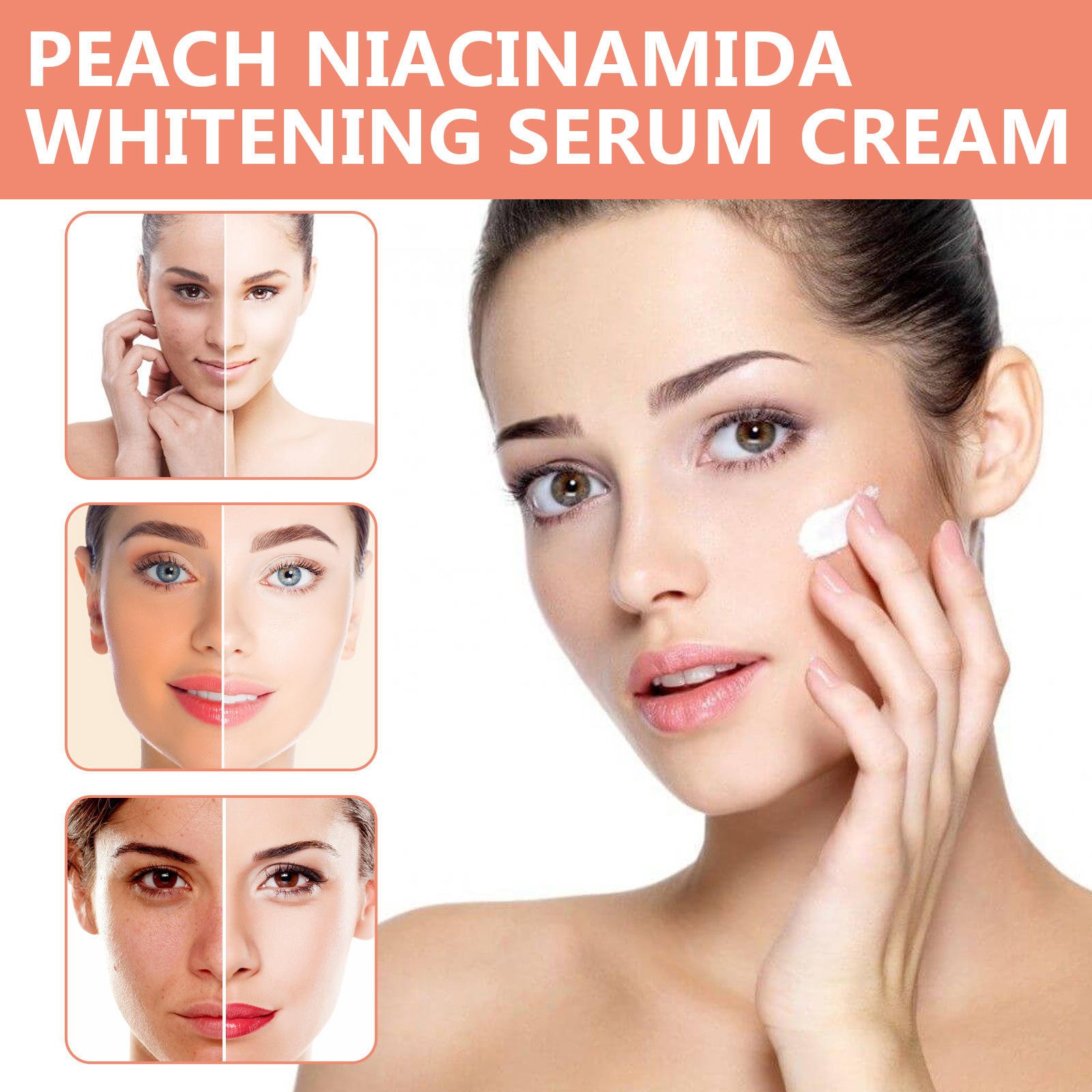 Wholesale Niacinamide Lightening Moisturizing Skin Care Whitening Face Cream and Lotion Day Adults Facial Moisturizer Female