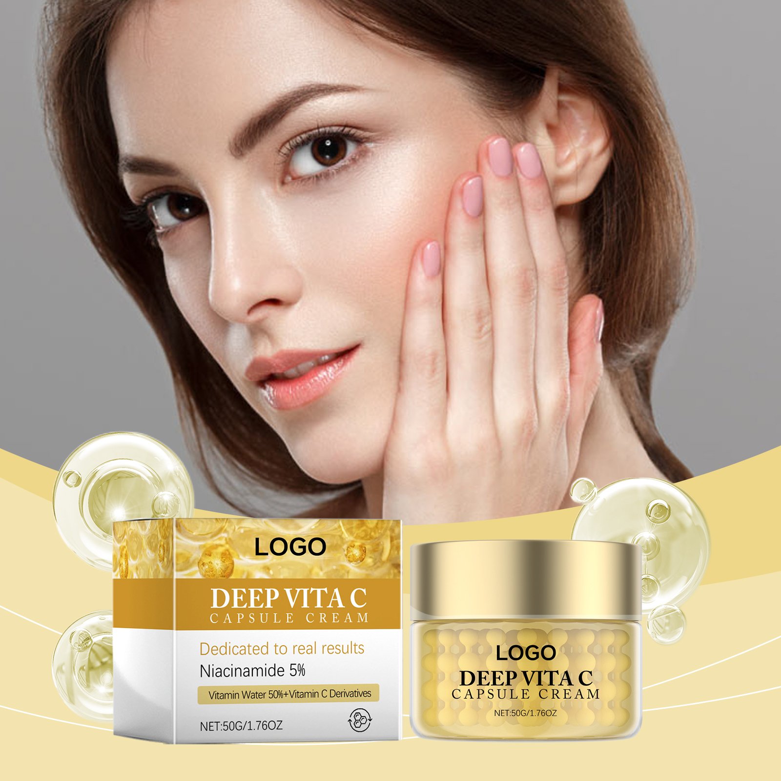 Oem Anti-wrinkle Tightening Antiaging Collagen vitamin c whitening Cream Wrinkle Remover Moisturizer Face Cream For Face