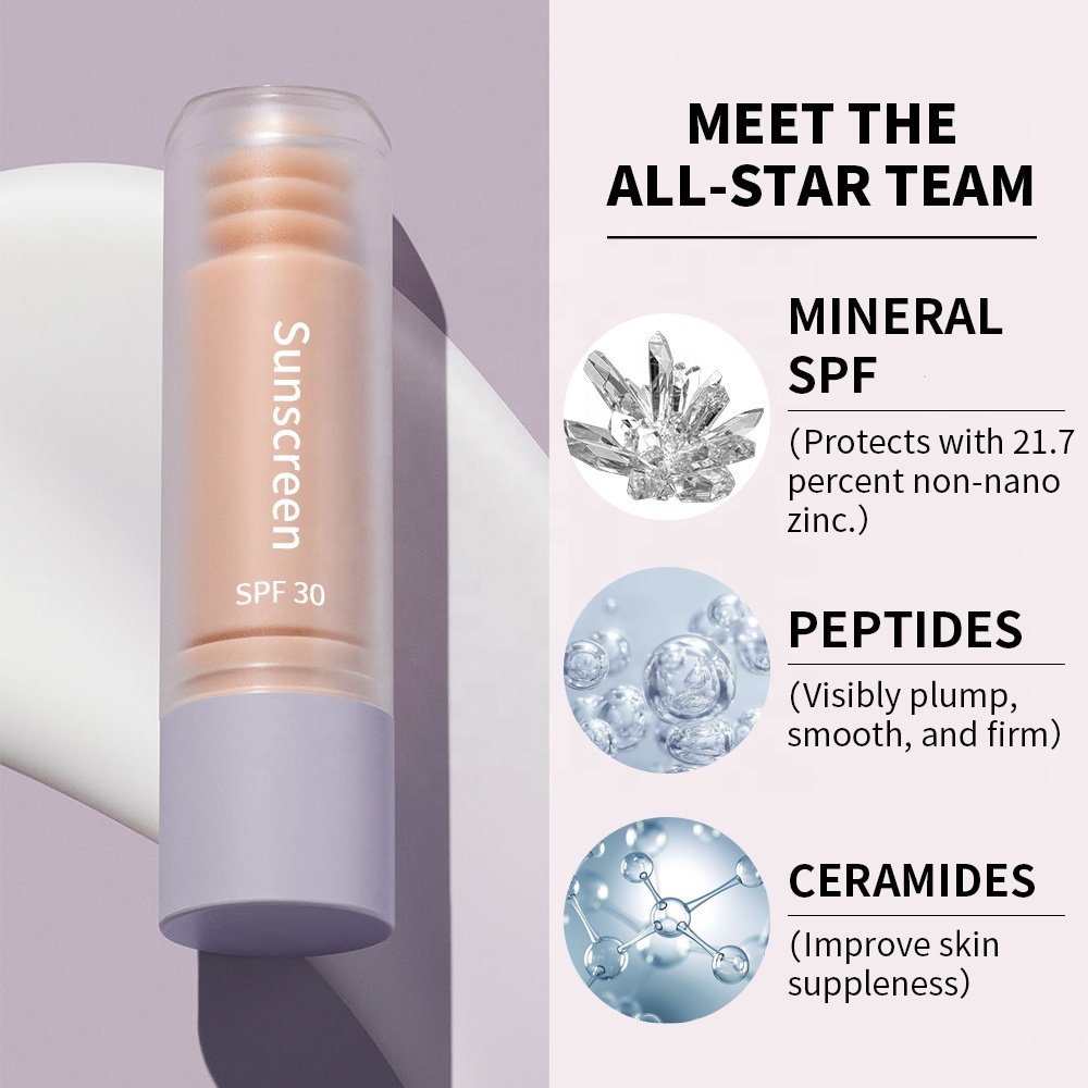 New Reef Safe Natural Sun Block Cream for Face Custom Logo Facial Sun Screen Best Aloe Vera Moisturizer Spf 30 Sunscreen Lotion