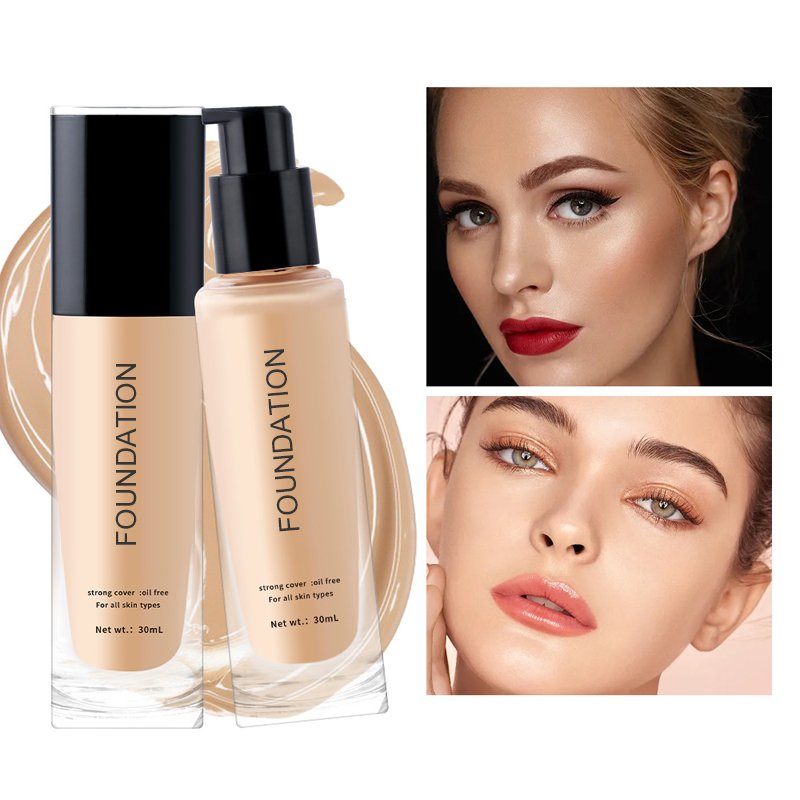 Custom Logo High Quality Full Coverage Moisturizer Organic Vegan Foundation Private Label Matte Waterproof Concealer Foundation