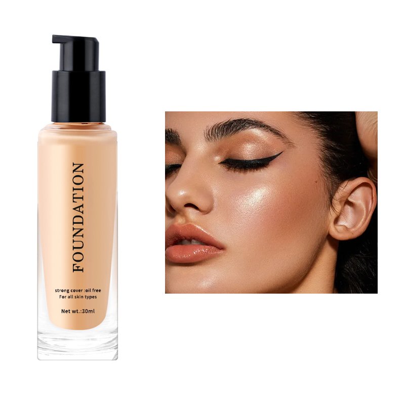 Custom Logo High Quality Full Coverage Moisturizer Organic Vegan Foundation Private Label Matte Waterproof Concealer Foundation