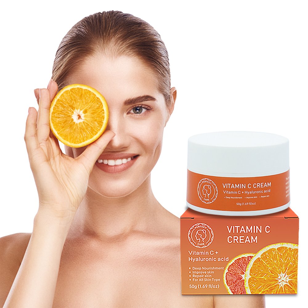 Explosive New Products Vitamin C Essence Cream Hyaluronic Acid Whitening Vitamin C Face Anti Aging Cream