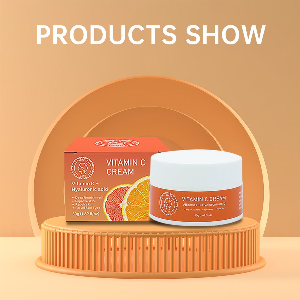 Explosive New Products Vitamin C Essence Cream Hyaluronic Acid Whitening Vitamin C Face Anti Aging Cream