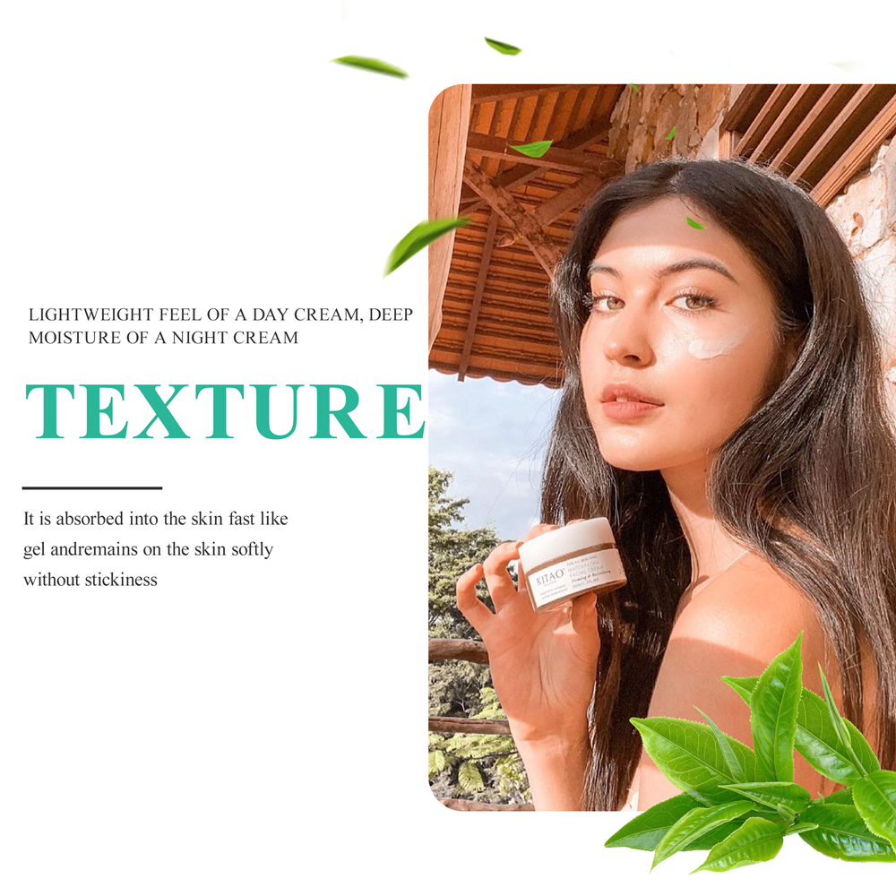 Kitao Japan Organic Uji Matcha Face Cream Moisturizer Skincare Green Tea Facial Cream For Women And Girls 1.7 Fl Oz/50g