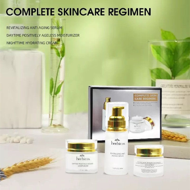 Best selling skin care set moisturizing face cream and serum set