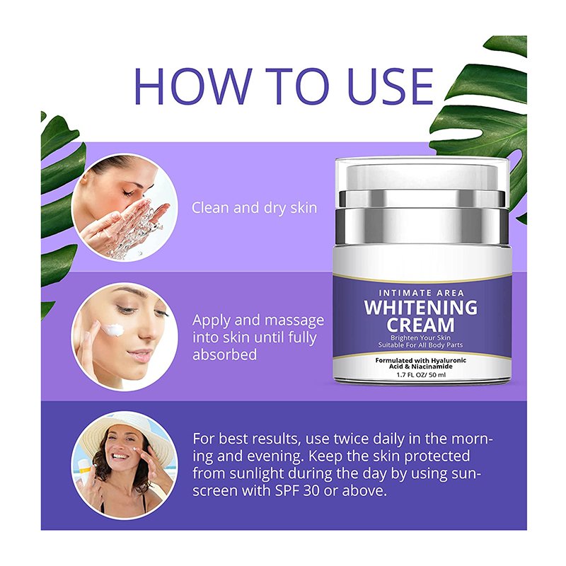 Organic Ingredients Instant Whitening & Anti-Wrinkle Cream Arabic Skin Whitening Treatment with Freckle Removal