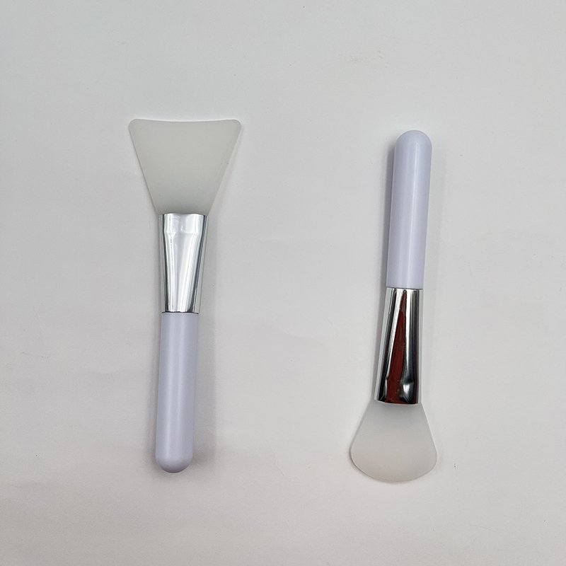 Custom Logo ABS Plastic Material Handle Soft Silicone Head Brush Face Cream Masking Applicator Facial Care Clay Mask Brush
