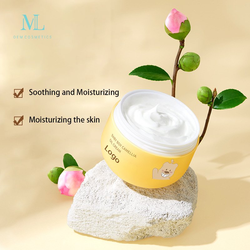 OEM ODM Baby Camellia Face Skin Care Moisturizing Oil Cream Private Label 30g Face Cream for Baby