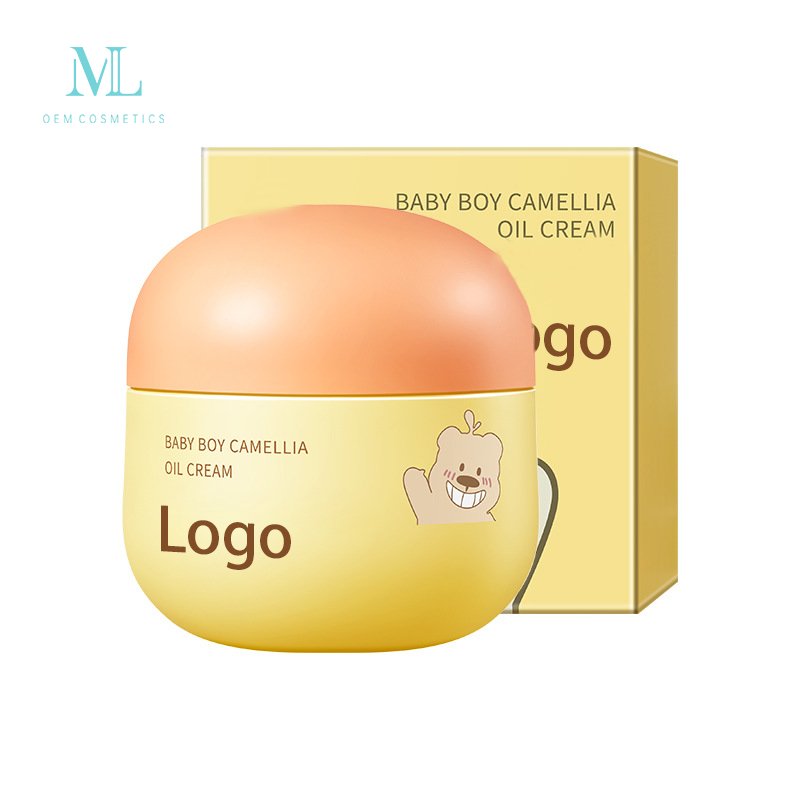OEM ODM Baby Camellia Face Skin Care Moisturizing Oil Cream Private Label 30g Face Cream for Baby