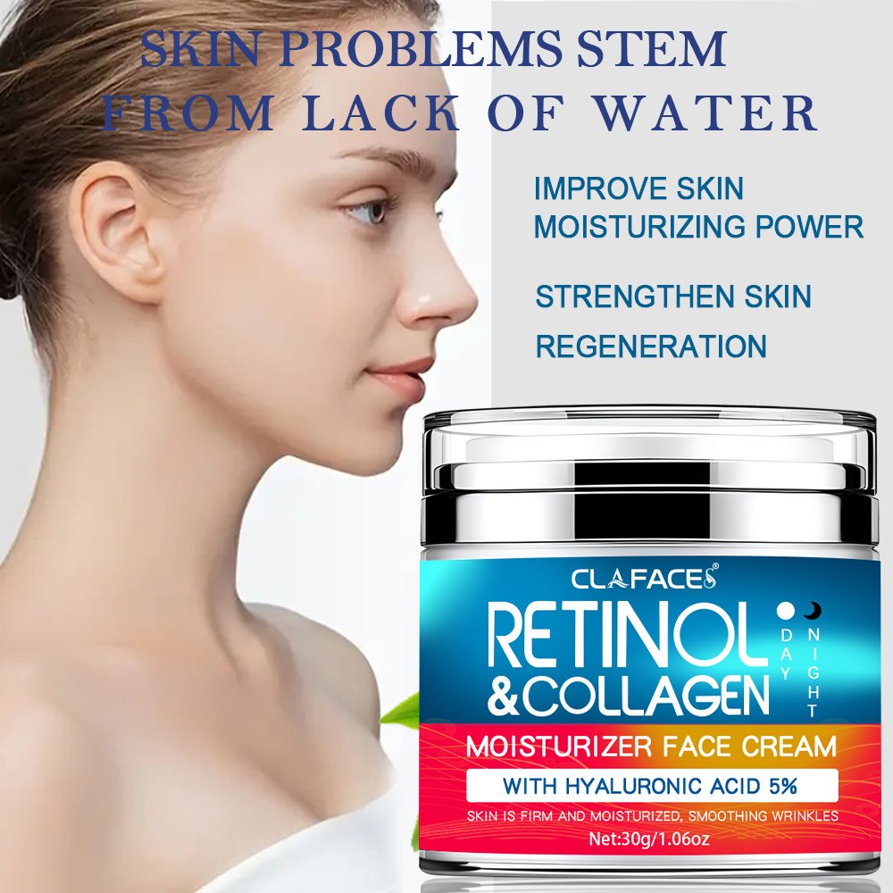Customization Logo Face Cream Retinol & Collagen Moisturizer Face Cream Smooths Wrinkles Skin Care