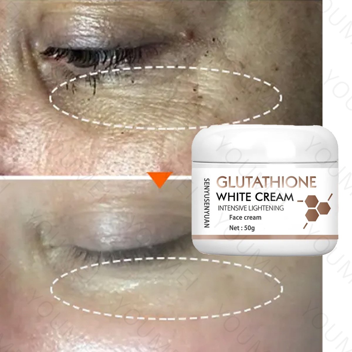 Wholesale Natural Fast Strong Bleaching Face Care Glutathione Facial Pigmentation Whitening Lighting Face Cream For Dark Skin