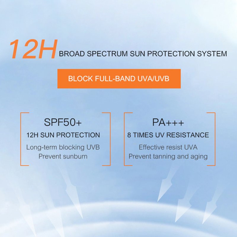 Spf 50+pa+++ Sunblock Sunscreen Moisturizer Whitening Organic Sunscreen Face Cream Spf 50