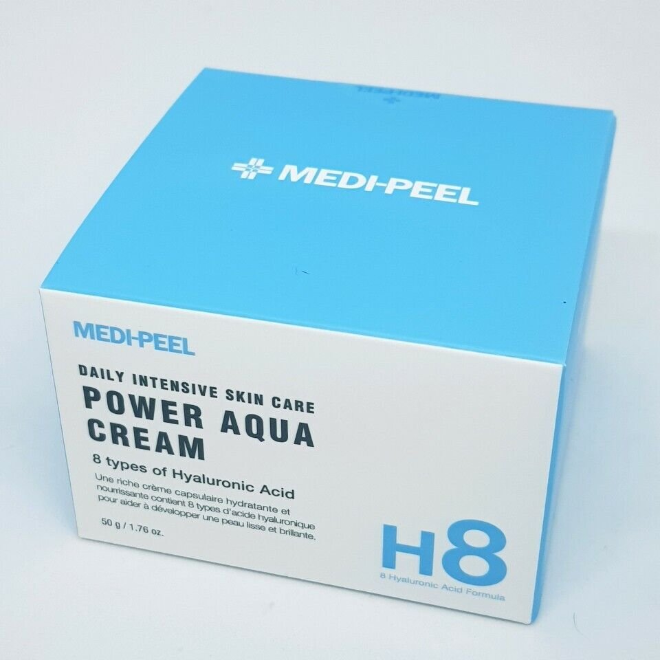 Korean MEDI-PEEL Skin Care Face Cream Wholesale Daily Intense Skin Care Power Aqua Cream 8 Hyaluronic acid 50g