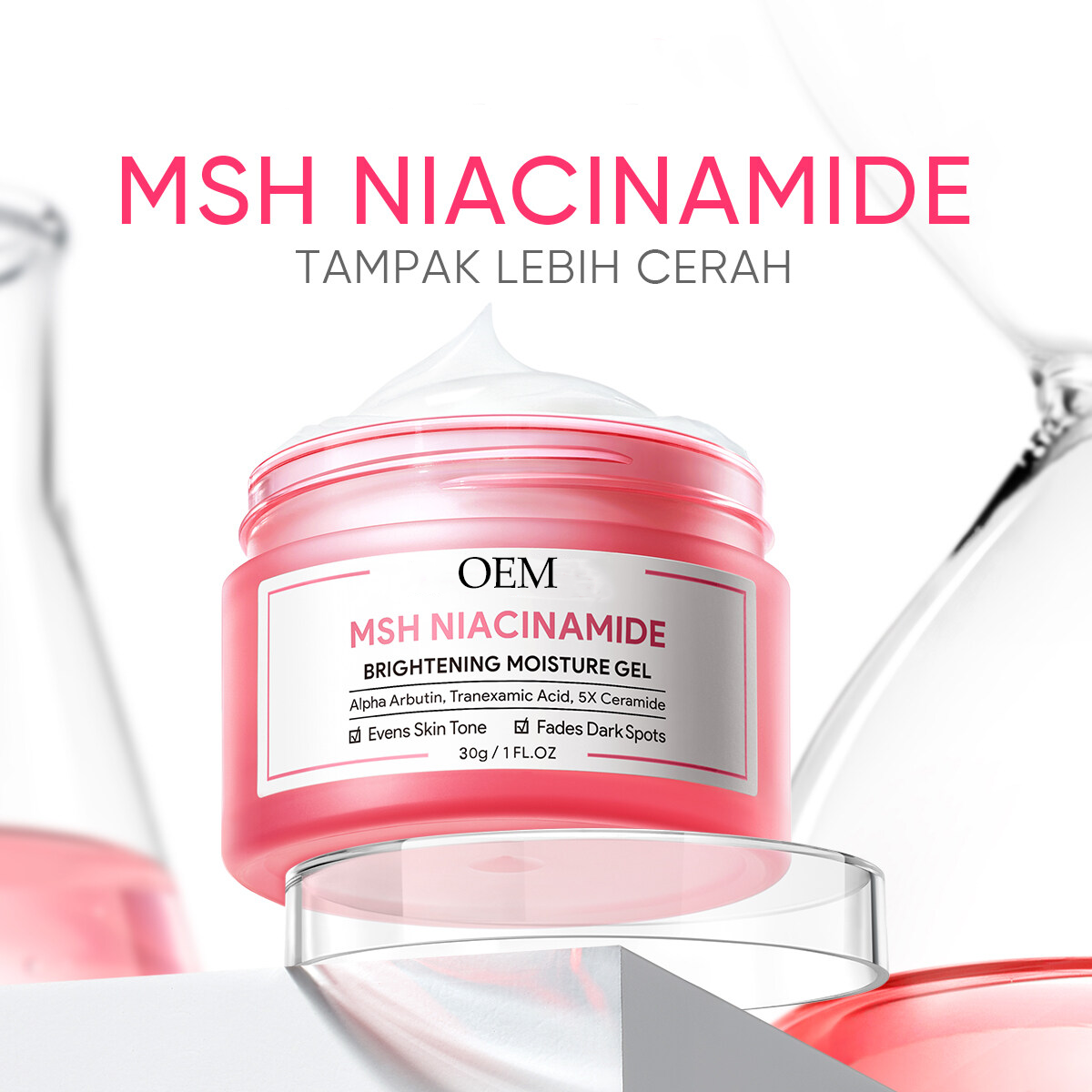 SKINCARE Moisturizer gel Niacinamide Brightening 5X Repair Skin Barrier 377 Dark spot face cream