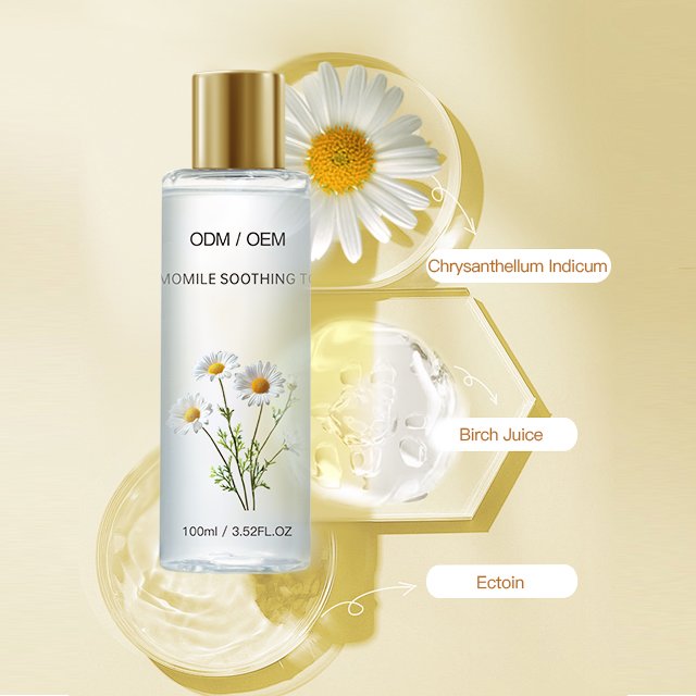 OEM Chamomile Water Moisturizing Toner Chamomile Soothing Facial Toner After-sun Repair Face Toner