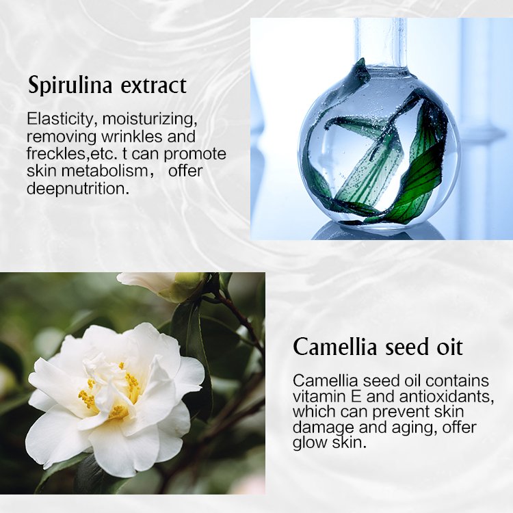 Private Label Beauty Face Cream Lotion Freshness And Moisturizing Jar Packaging Custom Logo