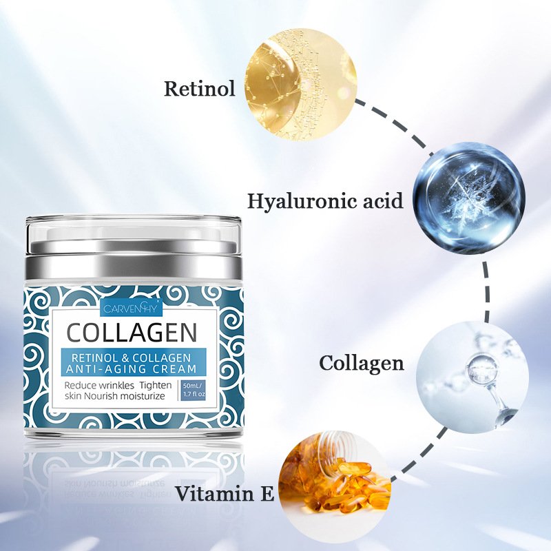 Factory Custom Vegan Organic Skin Anti Aging Moisture Lightening Whitening Collagen Retinol Face Cream
