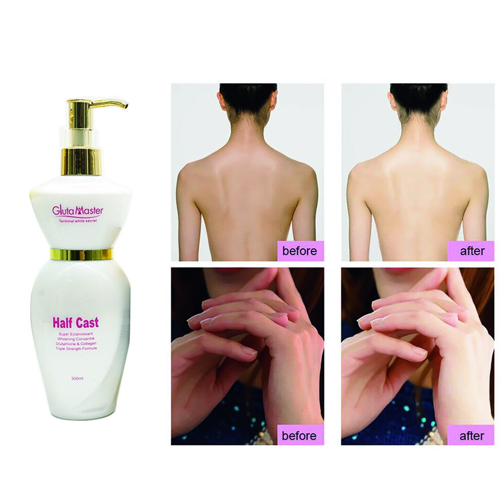 Glauta Master whitening body skin care set with Body lotion Face cream Super serum and soap