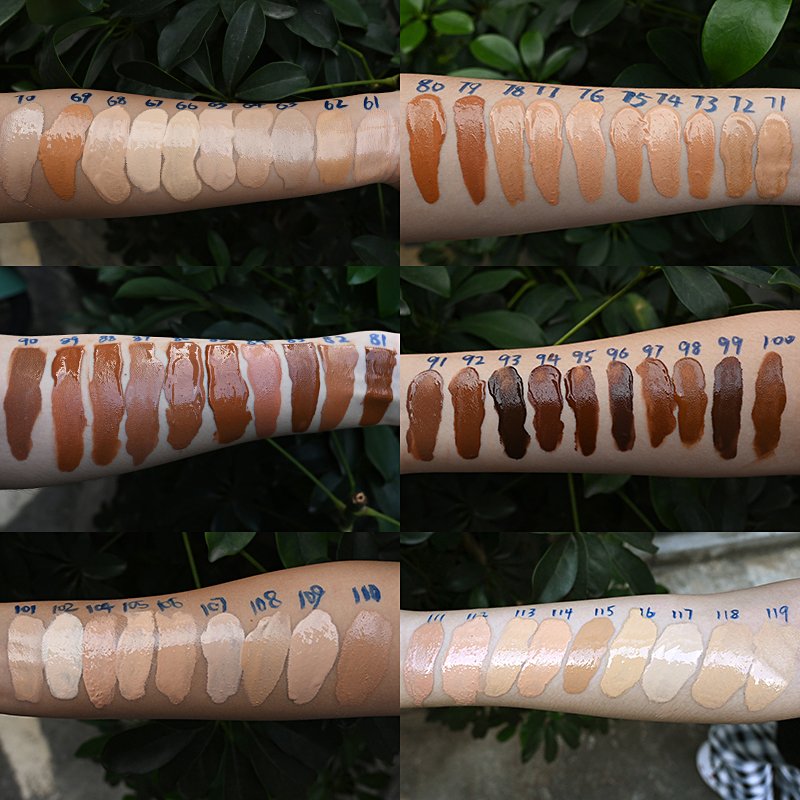 For All Skin Tone Color Foundation Face Makeup Private Label SPF Concealer Matte Liquid Waterproof Liquid Foundation