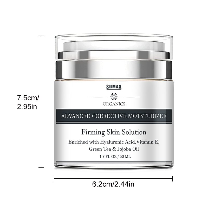 Sumax 50ml Firming Skin Face Cream with Hyaluronic Acid, VE,Green Tea Jojoba oil Advanced corrective moisturizer